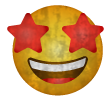 start-eyed emoji